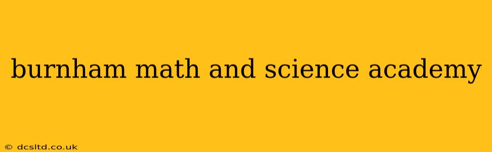 burnham math and science academy