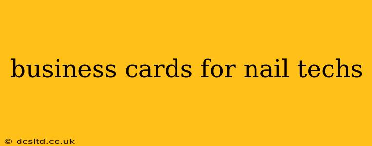business cards for nail techs