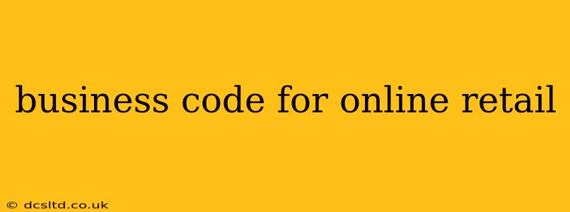 business code for online retail