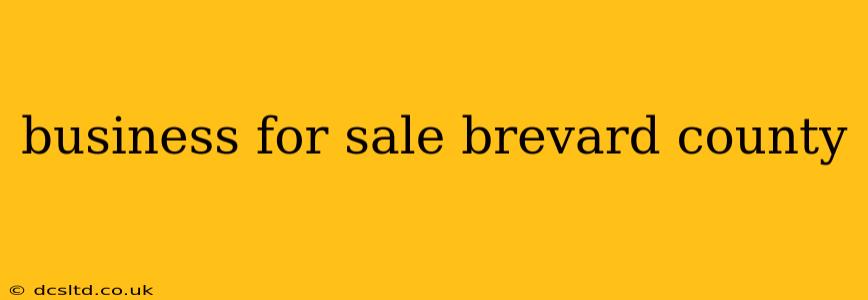 business for sale brevard county