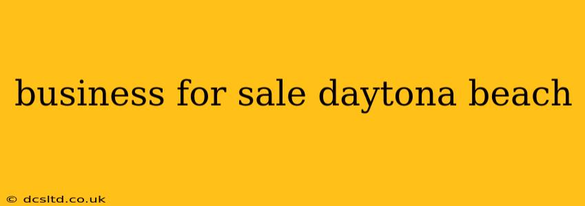 business for sale daytona beach