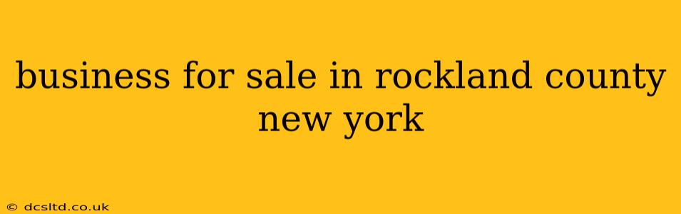 business for sale in rockland county new york
