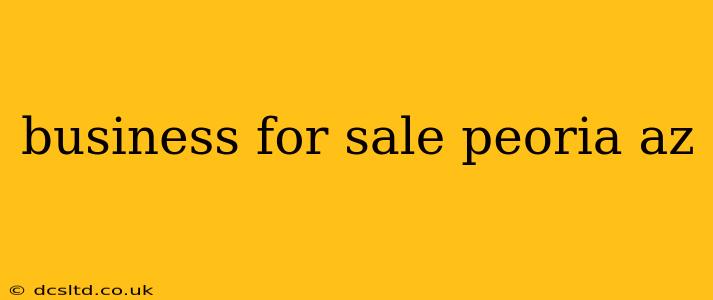 business for sale peoria az