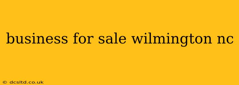 business for sale wilmington nc