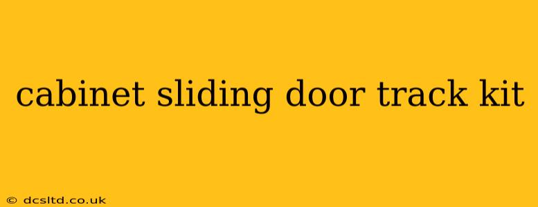 cabinet sliding door track kit