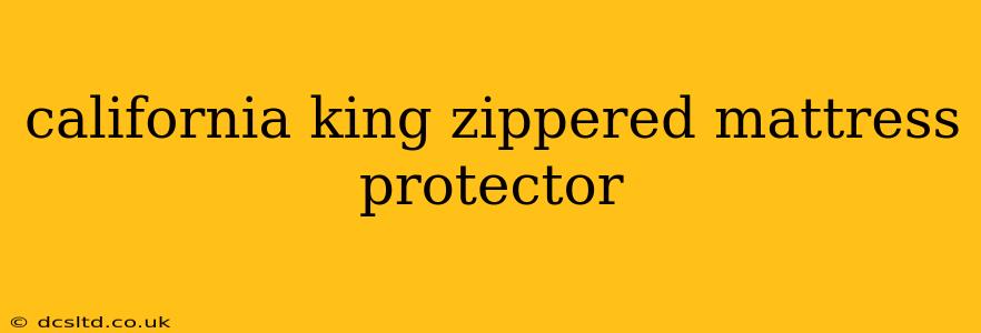 california king zippered mattress protector