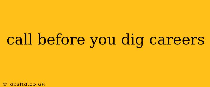 call before you dig careers