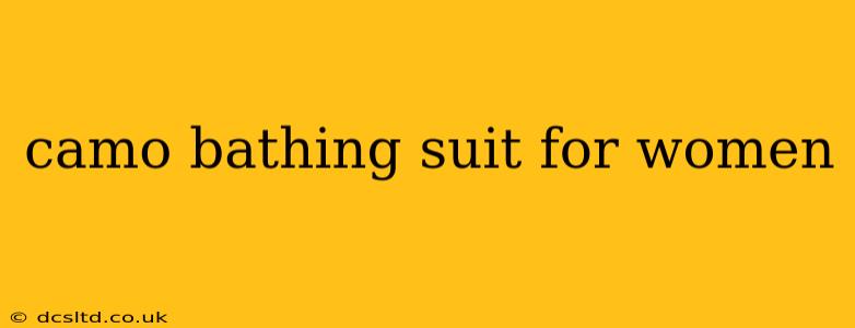 camo bathing suit for women
