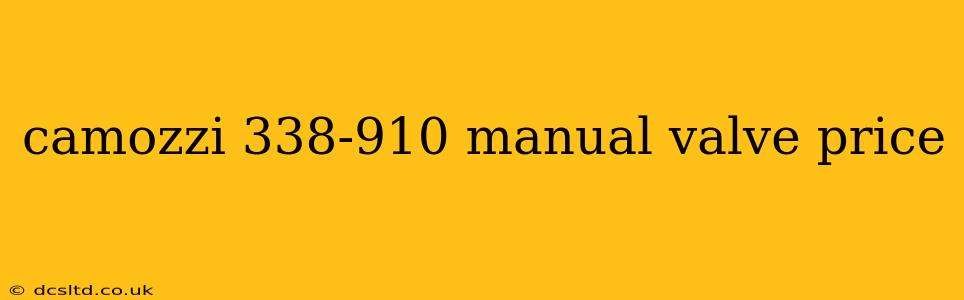 camozzi 338-910 manual valve price