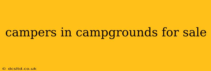campers in campgrounds for sale