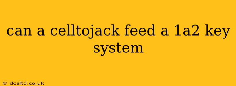 can a celltojack feed a 1a2 key system