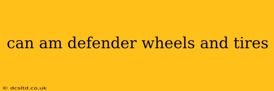 can am defender wheels and tires