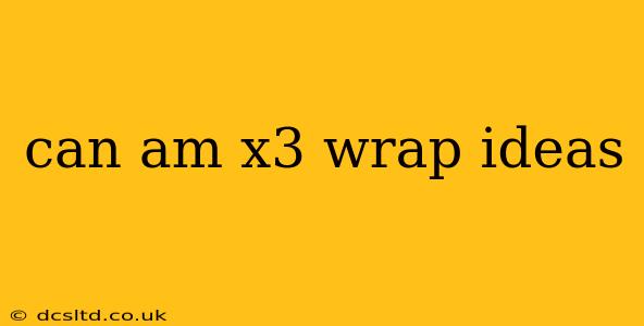 can am x3 wrap ideas