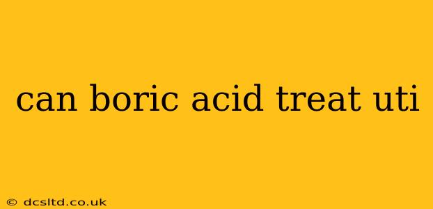 can boric acid treat uti