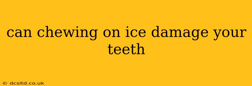 can chewing on ice damage your teeth