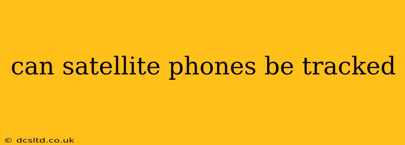 can satellite phones be tracked