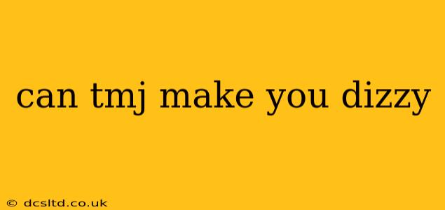 can tmj make you dizzy