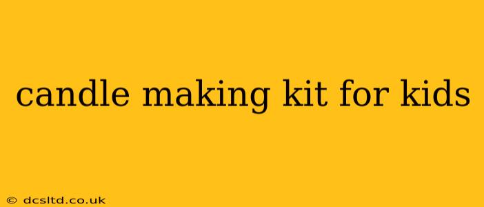 candle making kit for kids