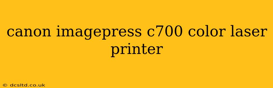 canon imagepress c700 color laser printer