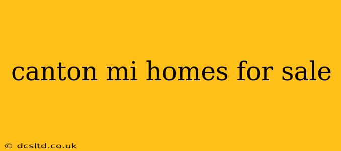 canton mi homes for sale