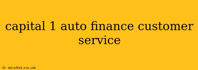 capital 1 auto finance customer service