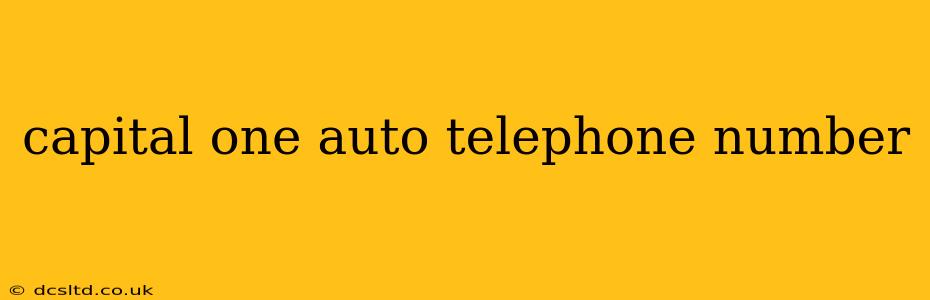 capital one auto telephone number