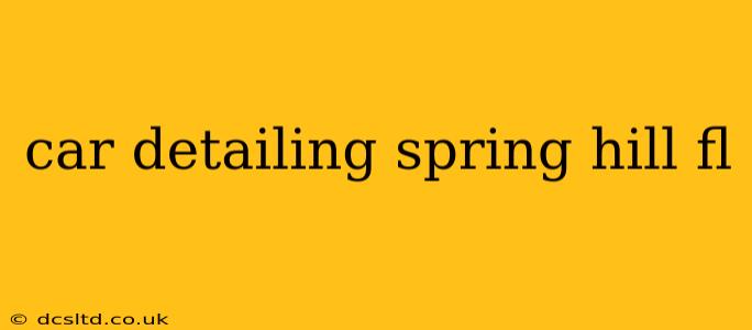 car detailing spring hill fl