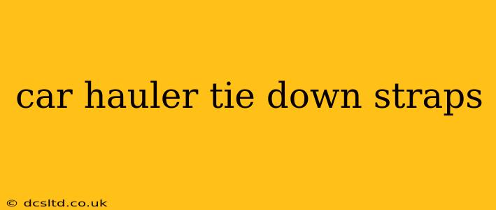 car hauler tie down straps