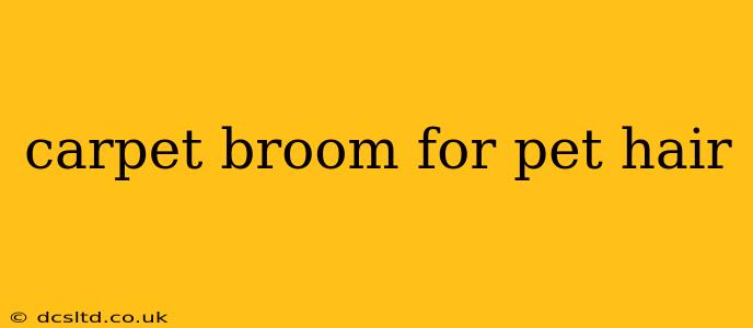 carpet broom for pet hair