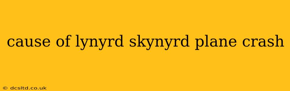 cause of lynyrd skynyrd plane crash