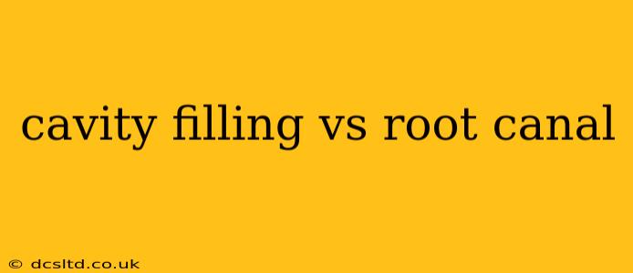 cavity filling vs root canal