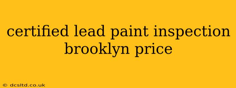 certified lead paint inspection brooklyn price