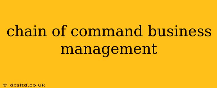 chain of command business management