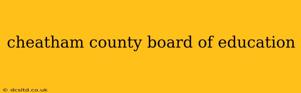 cheatham county board of education
