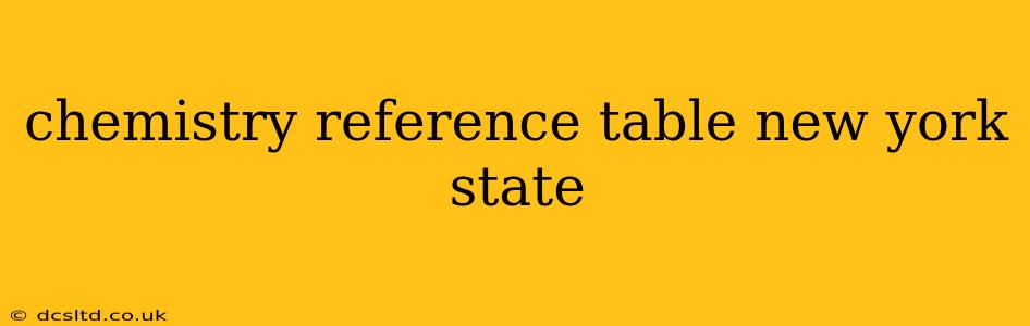 chemistry reference table new york state