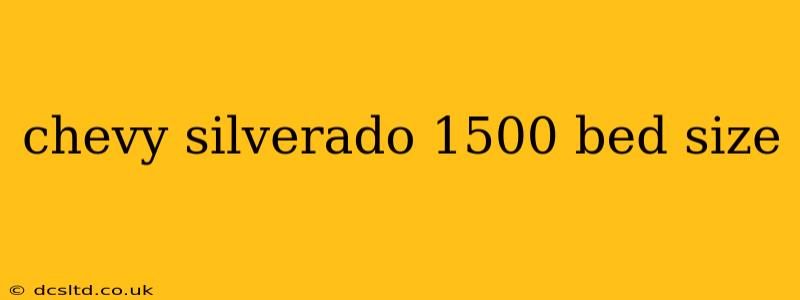 chevy silverado 1500 bed size