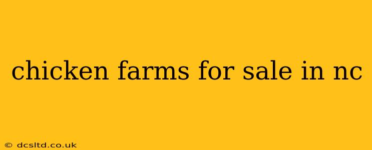 chicken farms for sale in nc