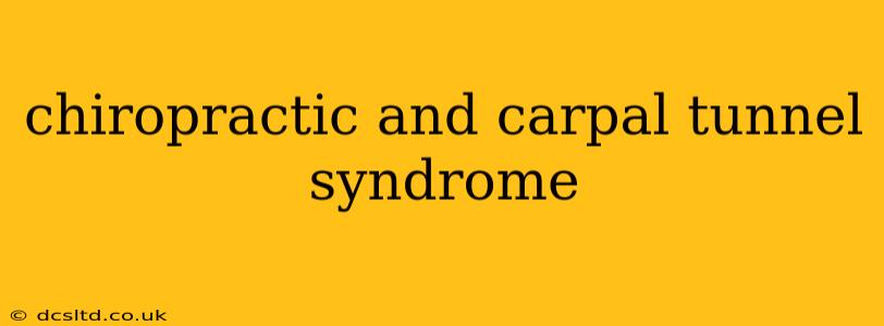 chiropractic and carpal tunnel syndrome
