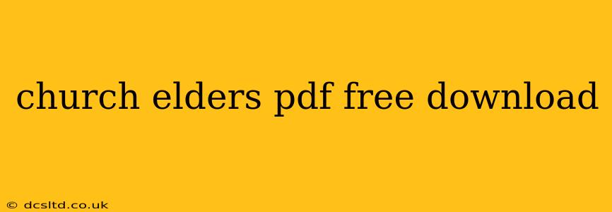 church elders pdf free download