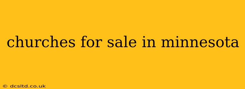 churches for sale in minnesota