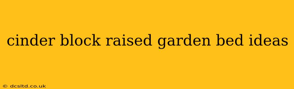 cinder block raised garden bed ideas