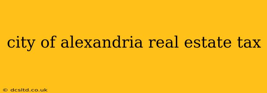 city of alexandria real estate tax