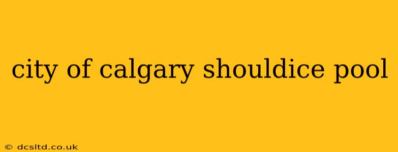 city of calgary shouldice pool