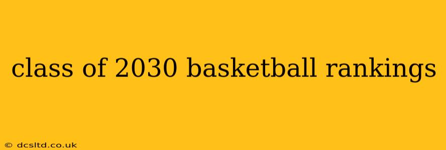 class of 2030 basketball rankings
