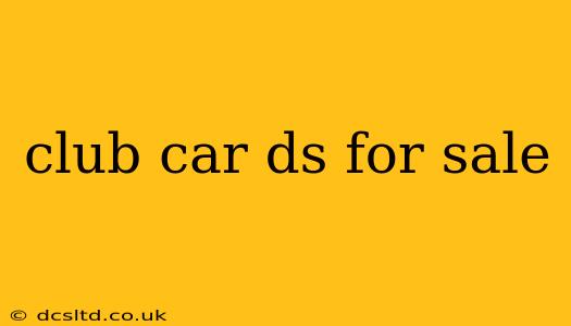 club car ds for sale
