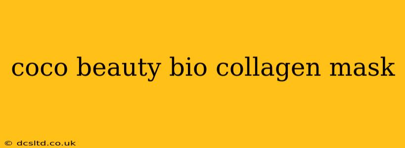 coco beauty bio collagen mask