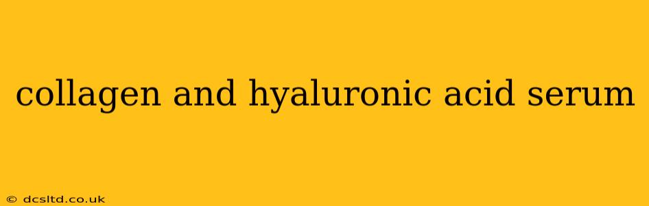 collagen and hyaluronic acid serum