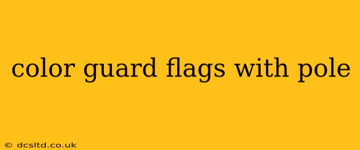 color guard flags with pole
