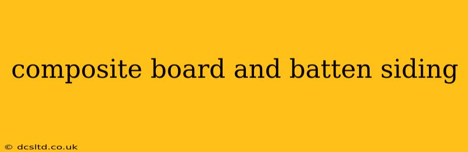 composite board and batten siding