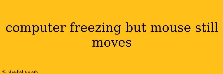 computer freezing but mouse still moves